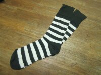 Prison Style Striped Socks Biker Socken Old School Heritage Vintage Schwarz/Orange