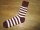 Prison Style Striped Socks Biker Socken Old School Heritage Vintage Schwarz/Orange