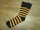 Prison Style Striped Socks Biker Socken Old School Heritage Vintage Schwarz/Orange