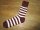 Prison Style Striped Socks Old School Heritage Vintage Red/White