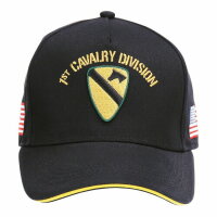 US Army Baseball Cap 1st Cavalry Division Vietnam First Team Patches Flag WWII