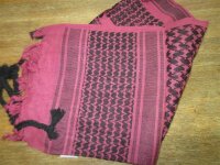 Plo Scarf Shemagh Pink Black