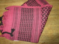 Plo Scarf Shemagh Pink Black