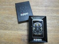 Zippo Feuerzeug Vintage Motorbike Club Poster Skull...