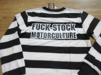 Prison Style Striped Longsleeve Shirt Fuck Stuck Motor...