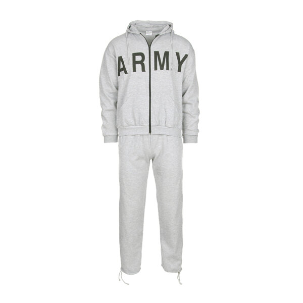 US Army Training Track-Suit Kapu Jacke Hooded &amp; Sweatpants Jogging