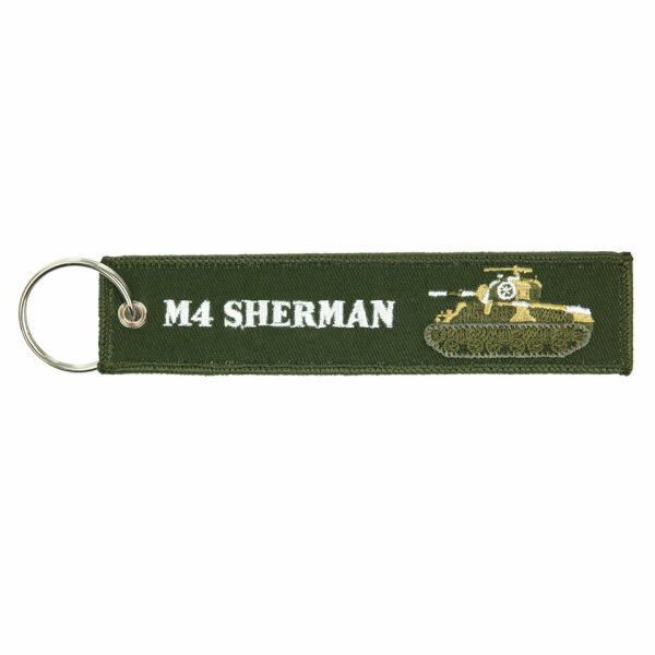 Schlüsselanhänger M4 Sherman Panzer Tank Bataillon US Army Key Ring WWII WK2