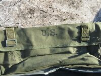 Original US Kampftasche Pack Field Cargo M-1945 + US WW2 Schlafsack