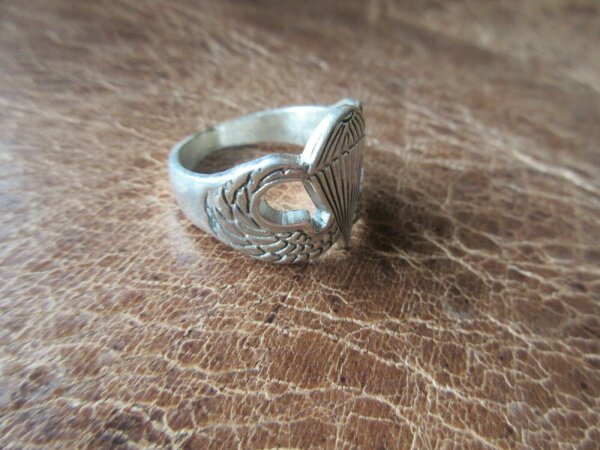 US Army Paratrooper Wings Sterling Ring Airborne Glider Flight