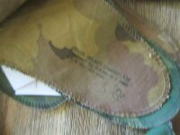 Original US Vietnam Helmet Cover Mitchell Leaf Camo M1 Stahlhelm Helmbezug 1960er