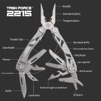 Task Force 2215® MultiTool 16-in-1 Set Schere Zange Messer Öffner Säge