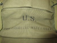 US Army Vietnam 1951 Canvas Drinking Water Carry Backpack Bag 5 Gal Wassersack
