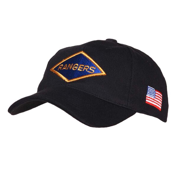 Rangers Diamond Patch US Army Baseball Cap Black