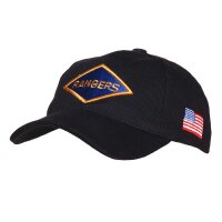 Rangers Diamond Patch US Army Baseball Cap Black