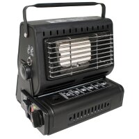 Gas heater with piezo ignition black