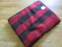 Wolldecke Buffalo Plaid Rot Kariert Camping Decke Biker...