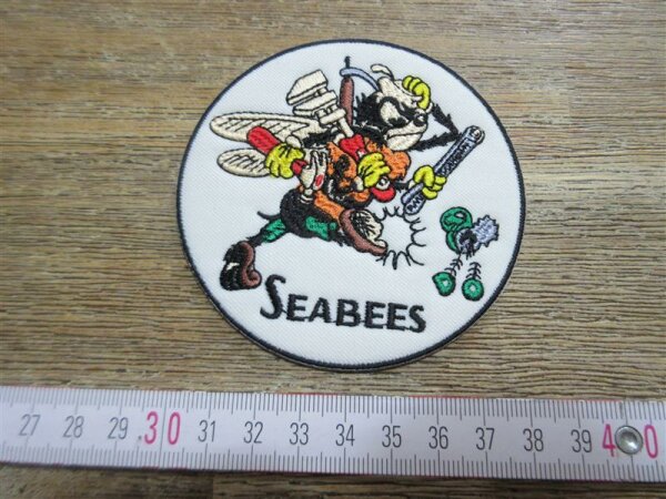 US Army Seabees Naval Construction Battalion Patch Aufnäher WK2 WWII