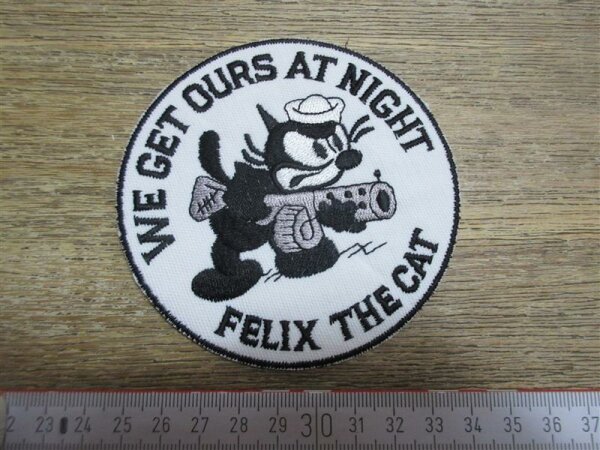 Patch US Army Tomcatter Wildcat VF-31 Felix the Cat Naval USN We get ours...