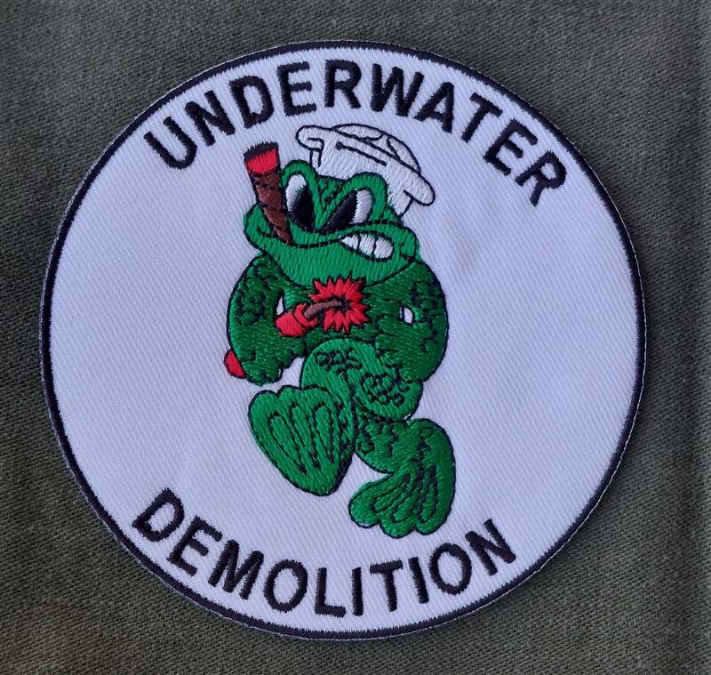 Patch WWII Navy Seals Underwater Demolition Team Frog Ferromil Sh