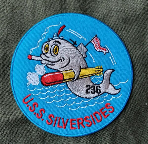 Patch WWII Navy USN U.S.S. Silversides 236rd US Army Submarine U-Boot