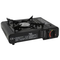 Gasstove with piezo ignition black