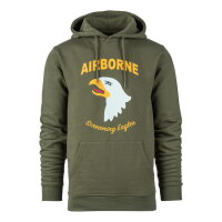 Hoodie US Army 101st Airborne Screaming Eagle Dark Grey L