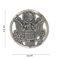 US Army M&uuml;tzenabzeichen Officer Hat Insignia Silber...