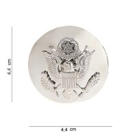 Badge US Hat Insignia Silver EM