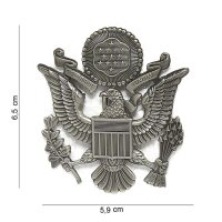 US Army M&uuml;tzenabzeichen Officer Silver Visor Hat Pin...