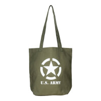 Canvas Tote Bag Shopper US Army Allied Star WWII