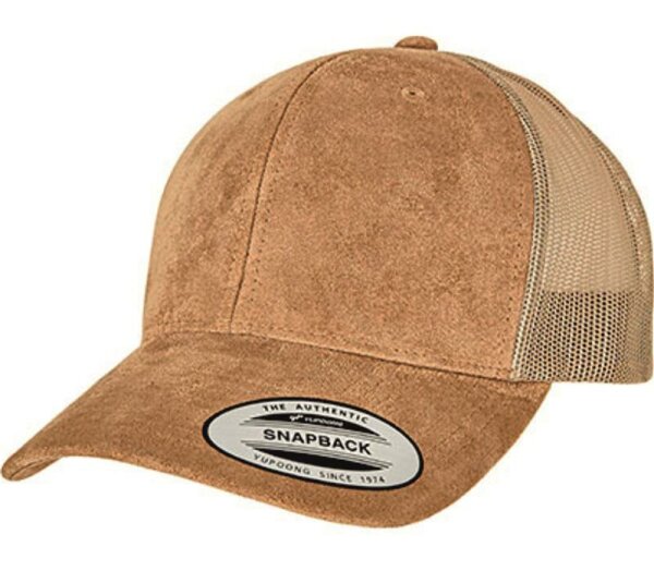 Flexfit Suede Leather Vintage Trucker Cap