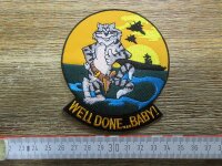 Patch WWII TOMCAT VF Well Done Baby US Navy Fighter Squadron