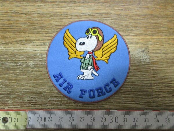 Patch US Air Force Army Flying Ace Snoopy USAAF Wings WWII #2