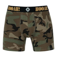 US Army HOOAH! Woodland Camo Body Style Boxer