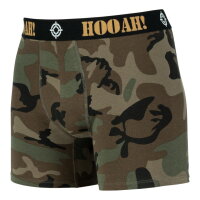 US Army HOOAH! Woodland Camo Body Style Boxer L