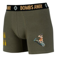US Army USAAF Bombs Away Pin-Up Body Style Boxer Shorts