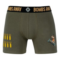 US Army USAAF Bombs Away Pin-Up Body Style Boxer Shorts