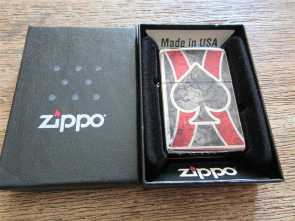 Zippo Lighter Ace of Spades Fusion Choice