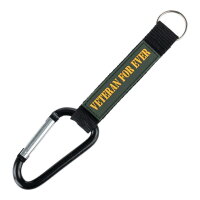 Keychain Carabiner Hook US Army Veteran for ever