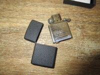 Zippo Black Crackle Feuerzeug Sturmfeuerzeug Lighter OVP