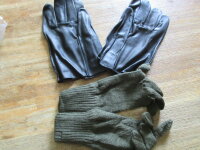 WWII US Army Style M-1949 Leather Gloves + Innenr gloves