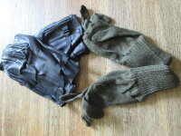 WWII US Army Style Leder Handschuhe M-1949 Leather Gloves...