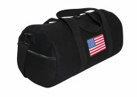US Flag Canvas Shoulder Duffle Bag