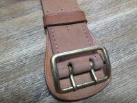 Army Leather Belt two-thorn buckle 50mm