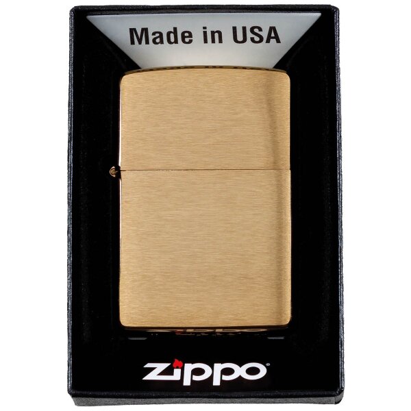 Original Zippo Street Brass OVP Storm Lighter Lighter Gasoline