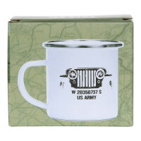 US Army Emaille Tasse Kaffeetasse Coffee Mug Enamel Truck...
