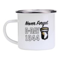 US Army Emaille Tasse Kaffeetasse 101st Airborne D-Day...