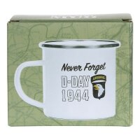 US Army Emaille Tasse Kaffeetasse 101st Airborne D-Day...