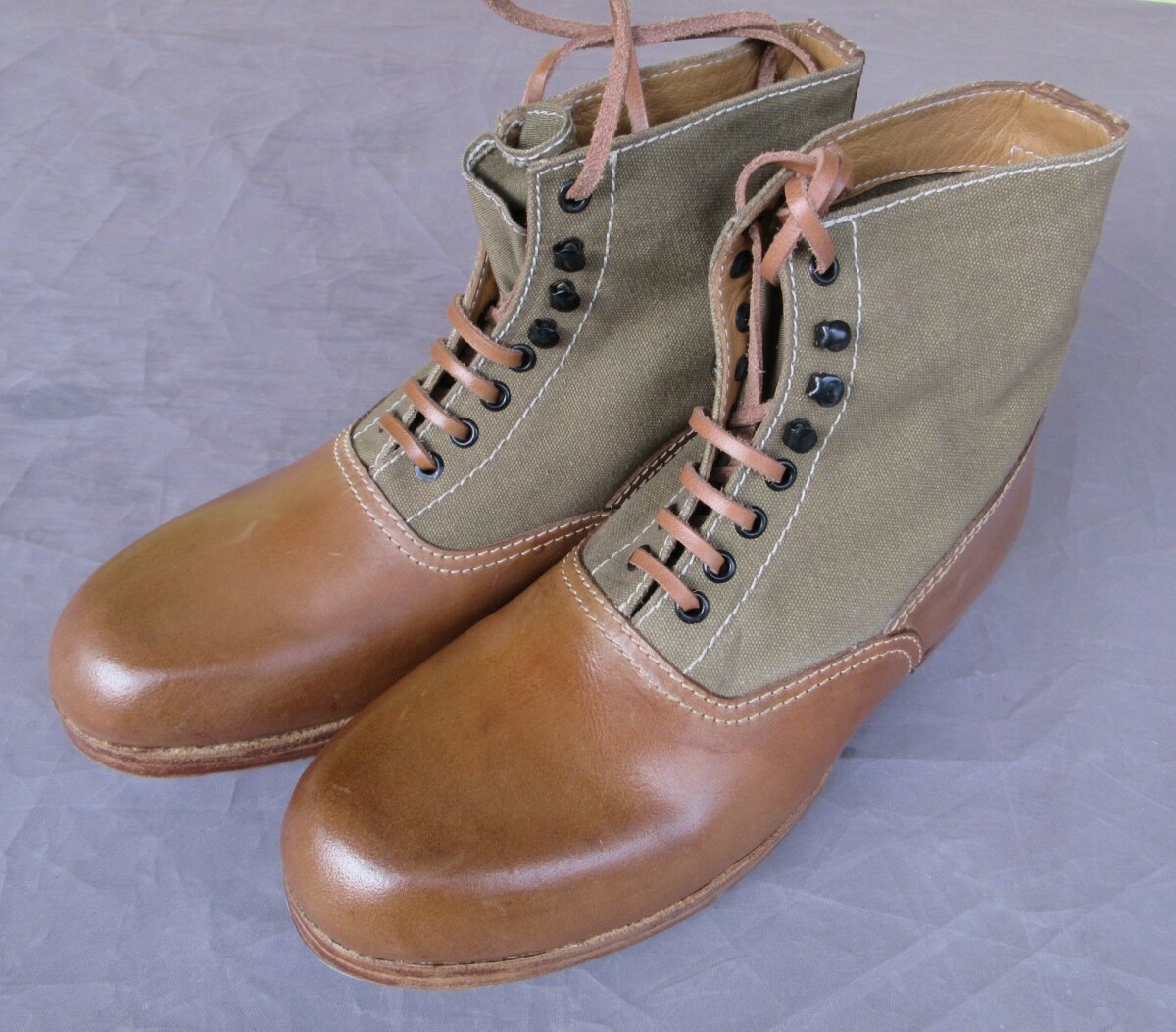 DAK Schnurstiefel Afrikakorps Wehrmacht Tropenstiefel Low Boots Fer