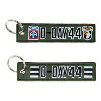 US Army 101st 82nd Airborne Key Ring WWII D-Day